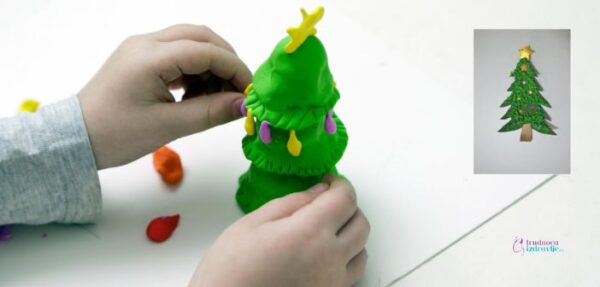 kreativni rad sa decom, napravite novogodišnju jelku
