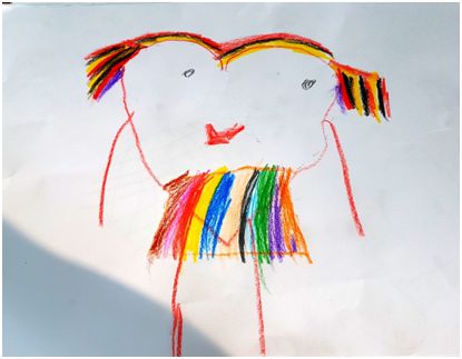 Dvogodišnja Doroteja Leontić crta neobična bića