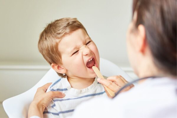 Bakterijska upala grla kod dece 